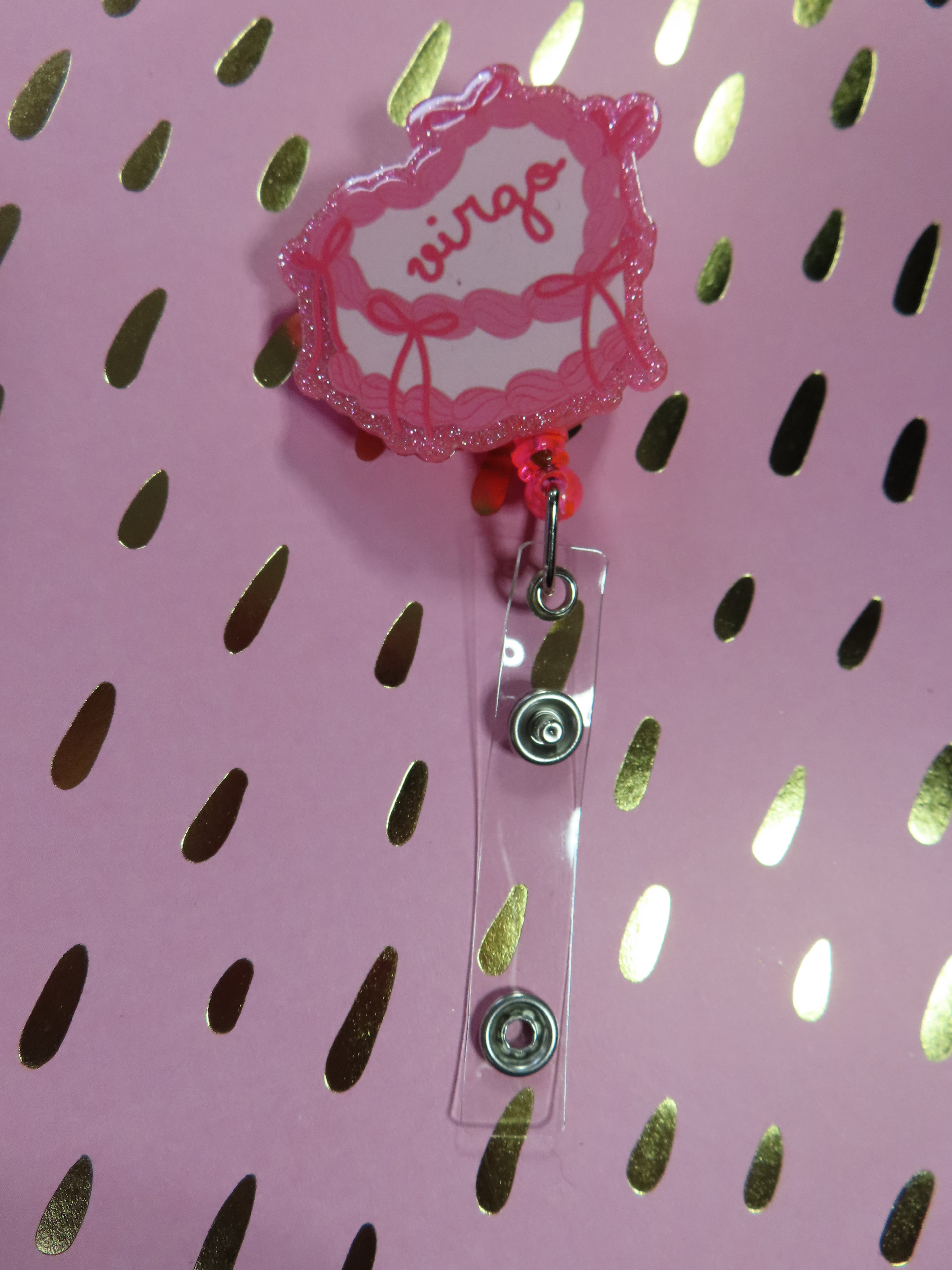 Pink virgo cake